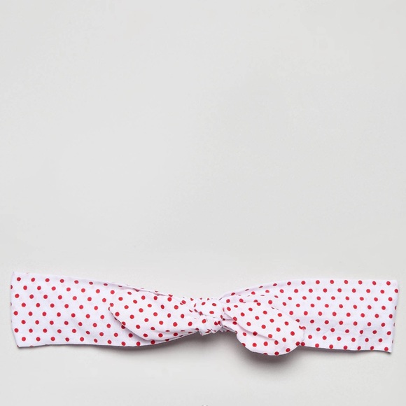 NWOT Polka Dot Bow Headband - Picture 2 of 3